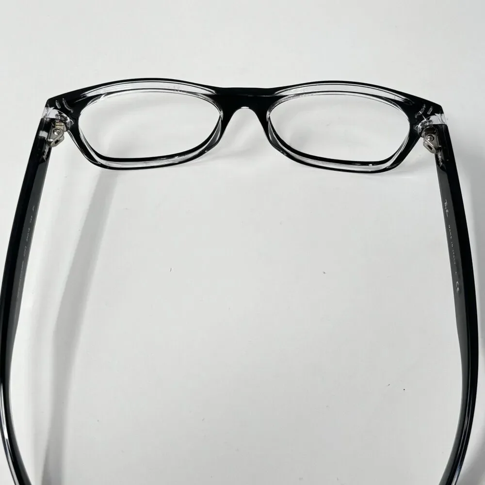 Ray-Ban RB2132 New Wayfarer 6052 Black Clear Sunglass Frames 55-18-145 Authentic